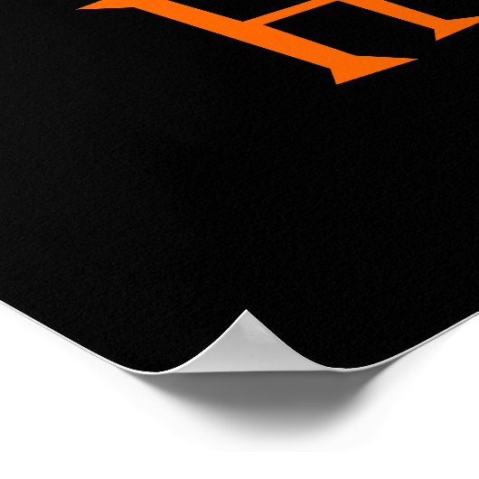 Happy Halloween Silhouette Landscape Poster (Hoek)