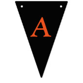 Happy Halloween Sinaasappel en Black Bunting Vlaggetjes (Derde vlag)