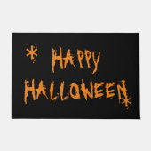 Happy Halloween, Sinaasappel zwart Deurmat (Voorkant)