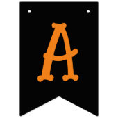 Happy Halloween Sinaasappel Zwart Vlaggetjes (Tweede vlag)