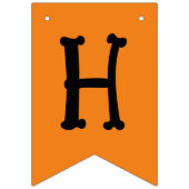 Happy Halloween Sinaasappel Zwart Vlaggetjes (Eerste vlag)