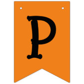 Happy Halloween Sinaasappel Zwart Vlaggetjes (Derde vlag)