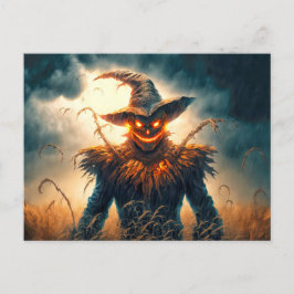 Happy Halloween | Sinistere vogelverschrikker Briefkaart