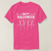 Happy Halloween Skeleton Ballerina Costume T-shirt (Design voorkant)