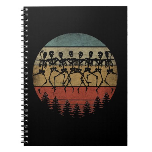 HAPPY HALLOWEEN SKELETON DANCE NOTITIEBOEK (Voorkant)
