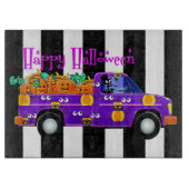 Happy Halloween Skeleton-driver Snijplank (Voorkant)