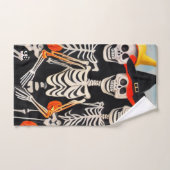 Happy Halloween Skeletons Bad Handdoek (Handdoek)
