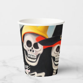 Happy Halloween Skeletons Papieren Bekers