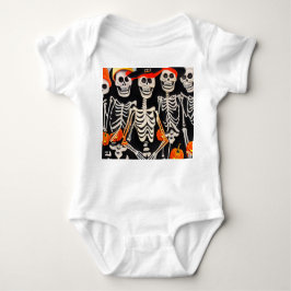 Happy Halloween Skeletons Romper