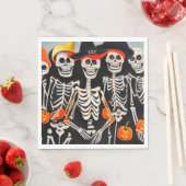 Happy Halloween Skeletons Servet (Insitu)