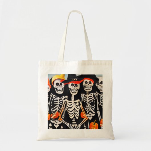 Happy Halloween Skeletons Tote Bag (Voorkant)