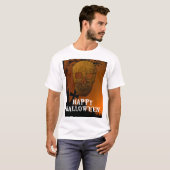 Happy Halloween Skull Decoration Design T-shirt (Voorkant volledig)