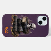Happy Halloween Skull en aangepaste boeken Case-Mate iPhone Case (Achterkant (horizontaal))