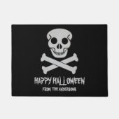 Happy Halloween Skull en Botten Doormat Deurmat (Voorkant)