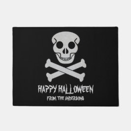 Happy Halloween Skull en Botten Doormat Deurmat