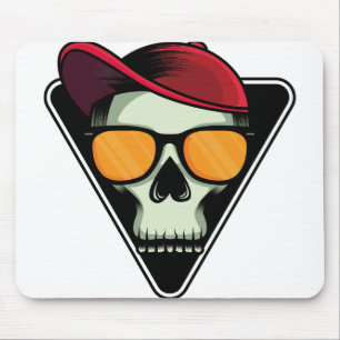 Happy halloween skull muismat