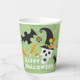 Happy Halloween Skull Party Papieren bekers