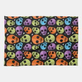 Happy Halloween Skull Pattern Theedoek (Horizontaal)