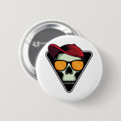 Happy halloween skull ronde button 5,7 cm (Voorkant /achterkant)