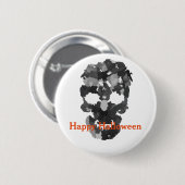 Happy Halloween Skull Ronde Button 5,7 Cm (Voorkant /achterkant)