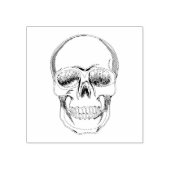 Happy Halloween Skull Rubberstempel (Afrduk)