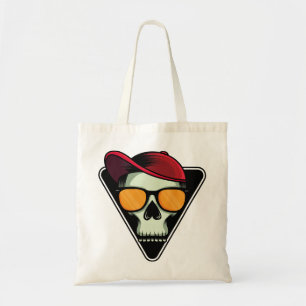 Happy halloween skull tote bag