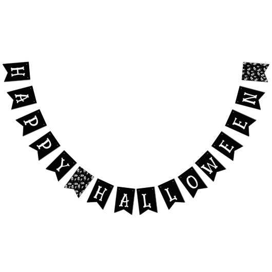 Happy Halloween Skull Vlaggetjes (Alle)