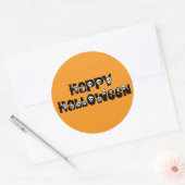 Happy Halloween Skulls Sticker (Envelop)