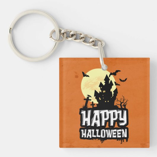 Happy Halloween Sleutelhanger (voorkant)
