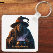 Happy Halloween Sleutelhanger (Achterkant)