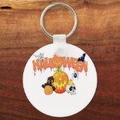 Happy Halloween Sleutelhanger (Voorkant)
