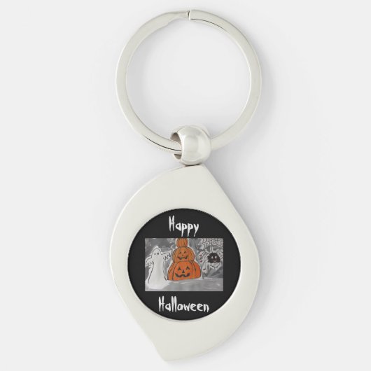 Happy Halloween Sleutelhanger (Voorkant)