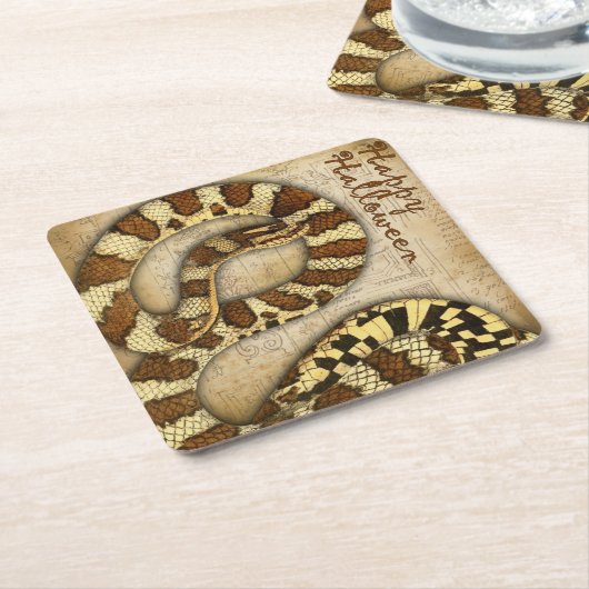 Happy Halloween  Snakes Onderzetters (Schuin)