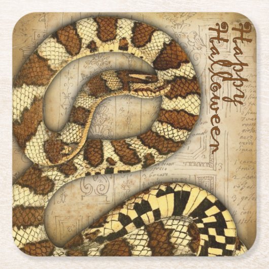 Happy Halloween Snakes Onderzetters (Voorkant)