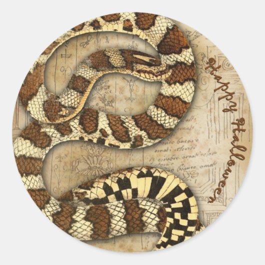 Happy Halloween Snakes Sticker (Voorkant)