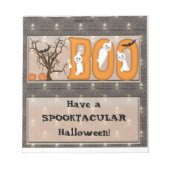 Happy Halloween Snoep Bar Wrapper Party Favor Notitieblok (Voorkant)