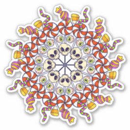 Happy Halloween Snoep Collage Sticker