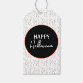 Happy Halloween Snoep Hand Lettering Doodle Cadeaulabel (Voorkant)