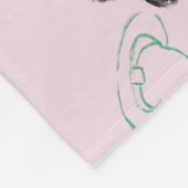 Happy Halloween Snoep Hand Lettering Doodle Fleece Deken (Hoek)