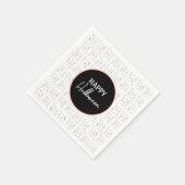 Happy Halloween Snoep Hand Lettering Doodle Servet (Hoek)