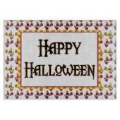 Happy Halloween Snoep Pattern Board Snijplank (Voorkant)
