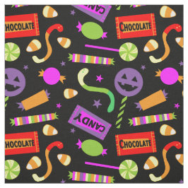 Happy Halloween Snoep Pattern Stof