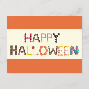 Happy Halloween Snoep - Schattige voor kinderen Briefkaart