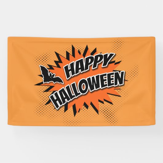 Happy Halloween Spandoek (Horizontaal)