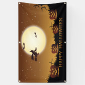 Happy Halloween Spandoek (Verticaal)