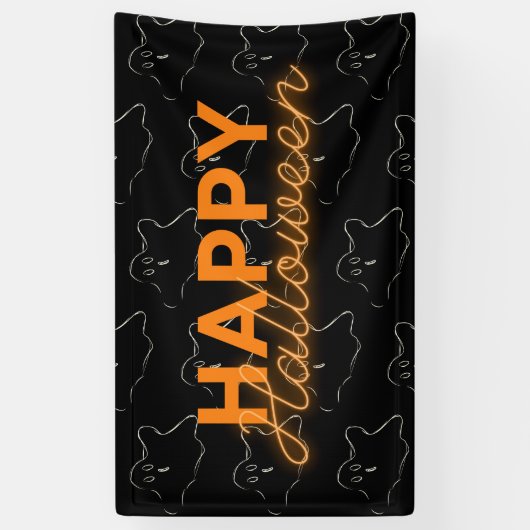 Happy Halloween Spandoek (Verticaal)