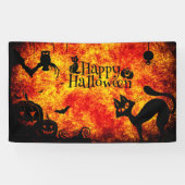 Happy Halloween Spandoek (Horizontaal)