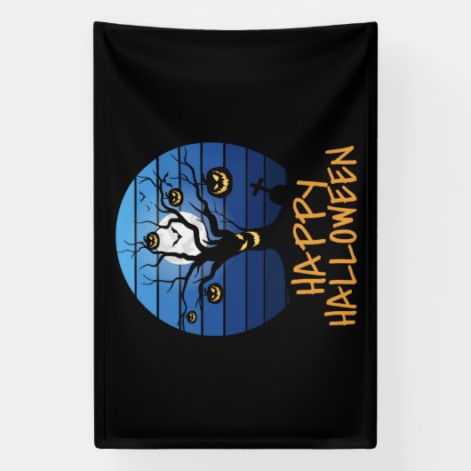 Happy Halloween Spandoek (Verticaal)