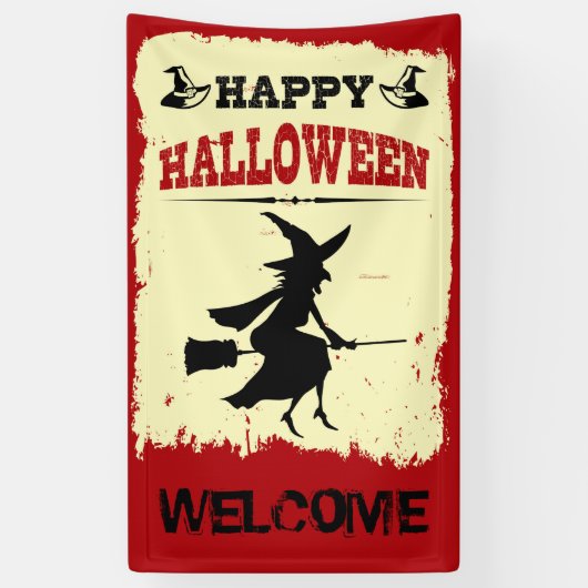 Happy Halloween Spandoek (Verticaal)