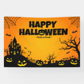 Happy Halloween Spandoek (Horizontaal)